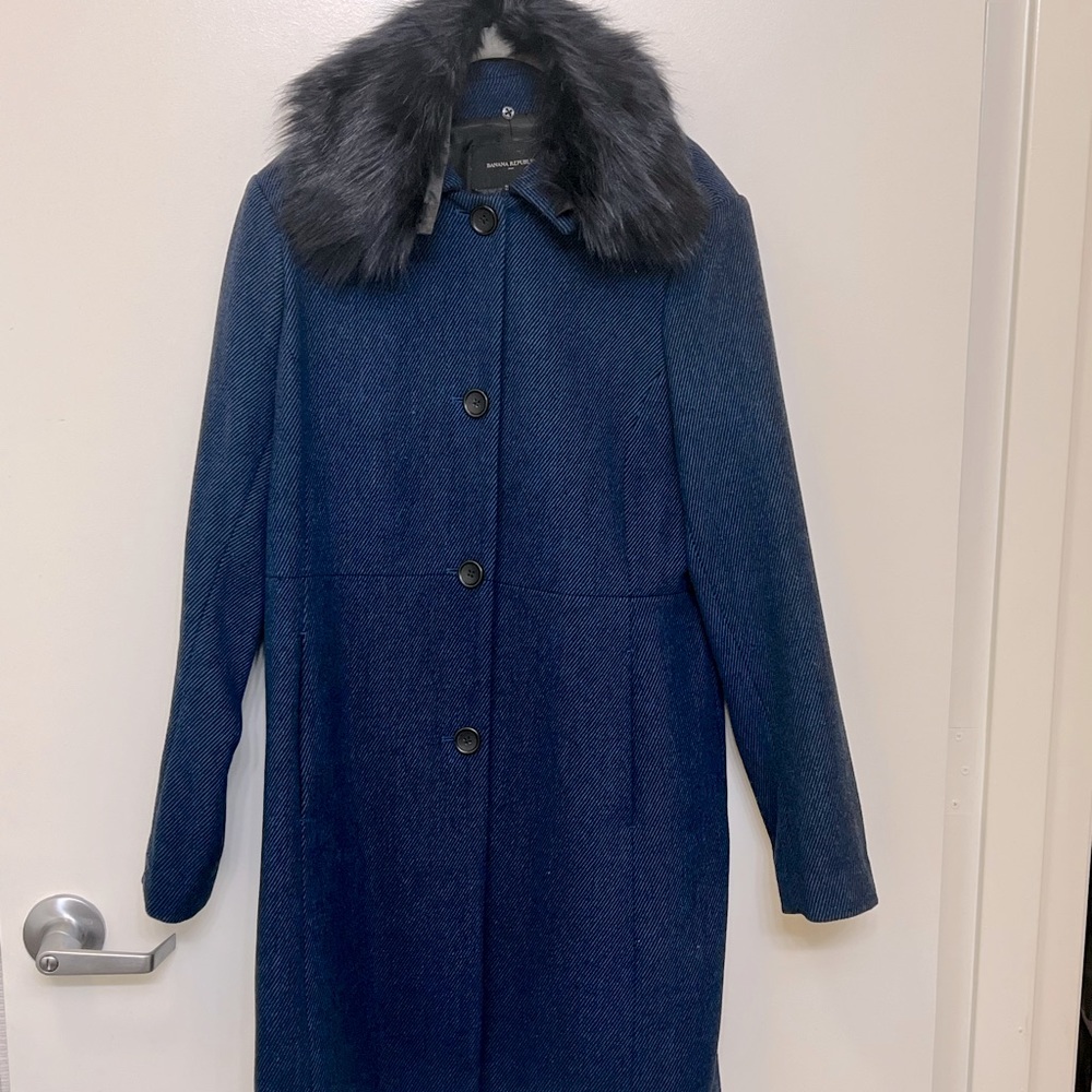 Banana Republic Blue Wool Jacket
